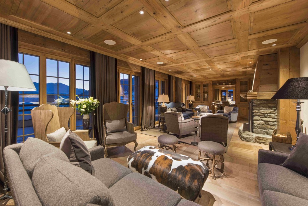 Luxury Chalet Chouqui Main Living Area