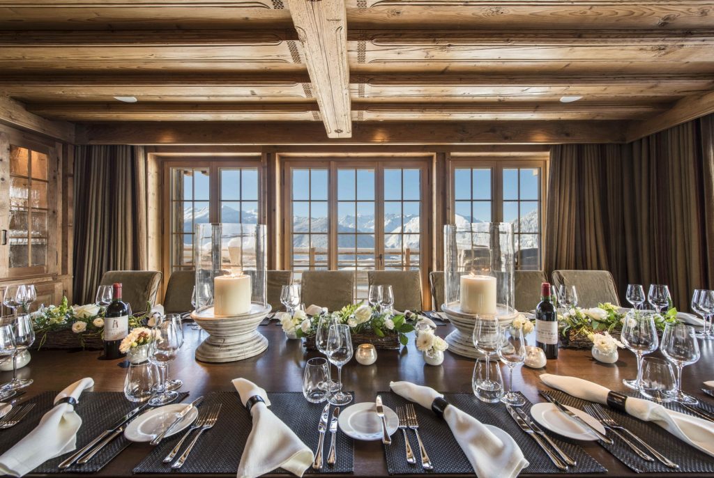 Chalet Chouqui dining table, Verbier