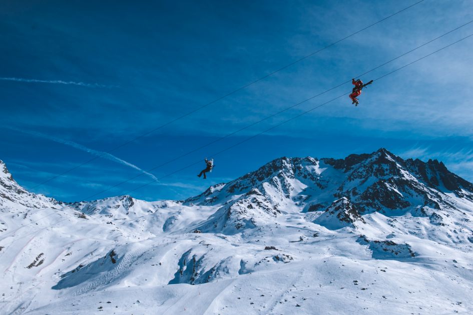 La Bee zipline, one of the best things to do in Val Thorens.