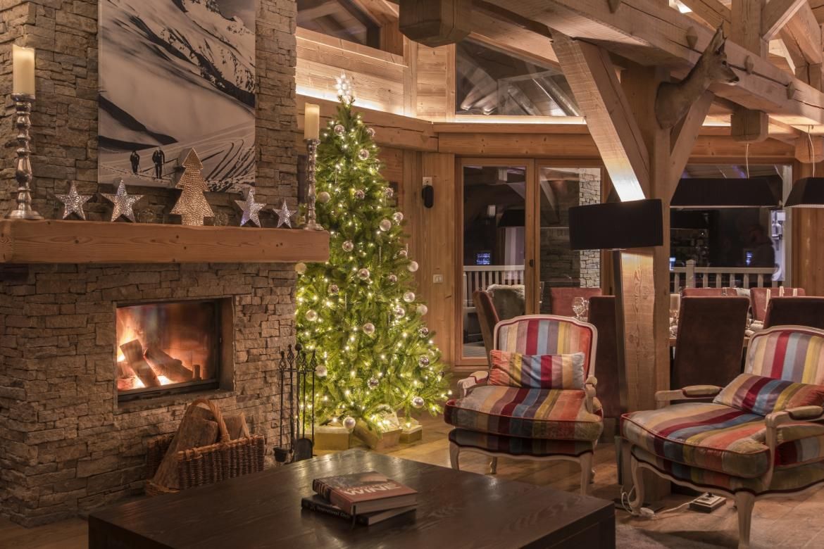 Chalet de la Cloche at Christmas Tignes Christmas ski holiday, ski holiday at Christmas, Christmas in Tignes, luxury chalet holiday in Tignes at Christmas