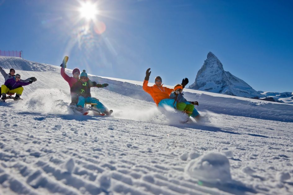 Having fun with the Kids in Zermatt