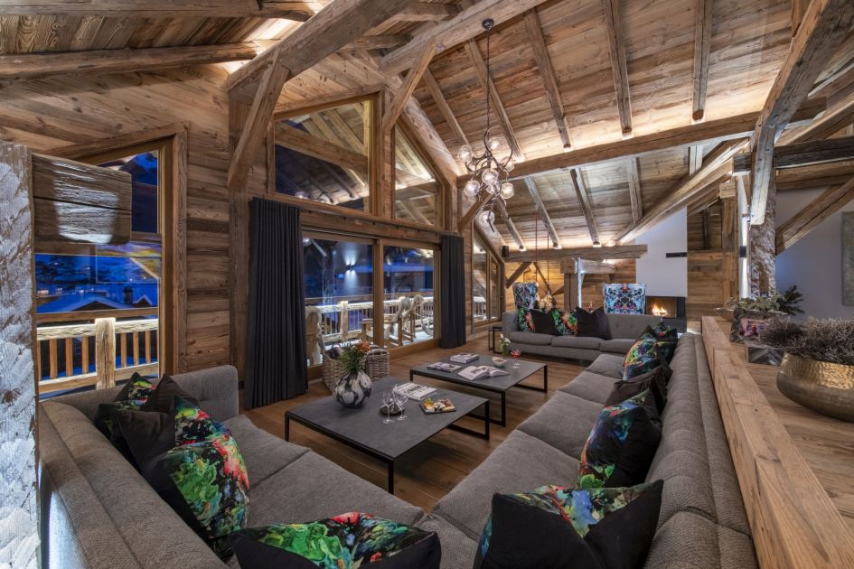 luxury interior, professional photography, luxury design, luxury chalet in Morzine