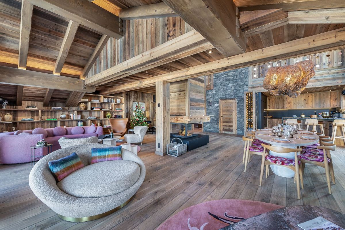 luxury chalet in St Martin de Belleville, contemporary chalet in St Martin de Belleville