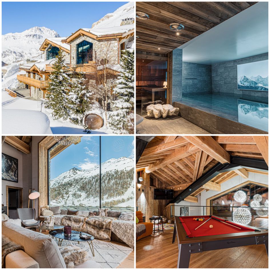 luxury ski holidays Val d'Isere, Val d'Isere luxury ski chalets, best luxury ski chalets Val d'Isere, Val d'Isere ski holidays, ultimate luxury chalets in Val d'Isere, large luxury ski chalet Val d'Isere, luxury chalet with a pool Val d'Isere
