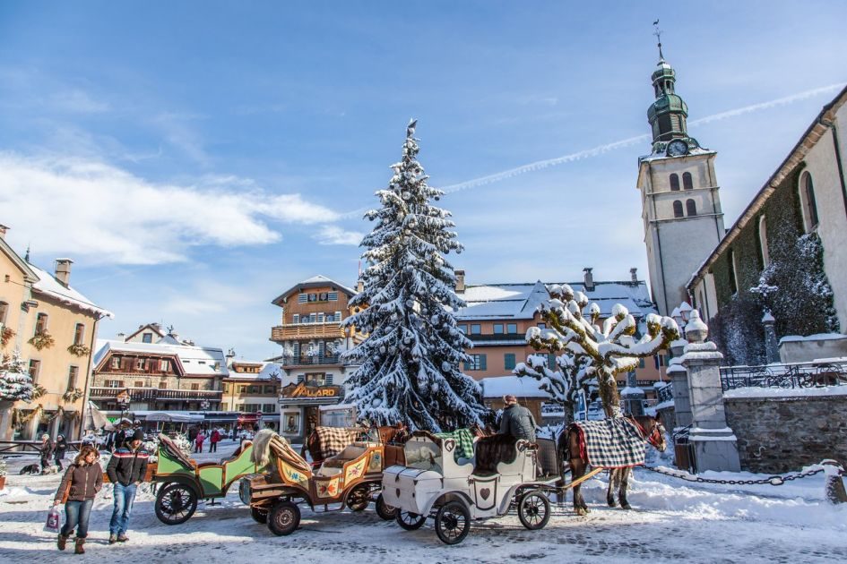 picturesque ski resorts, Megeve ski resort, luxury ski resort in France 