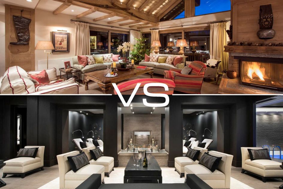 Traditional vs Modern Luxury Ski Chalets