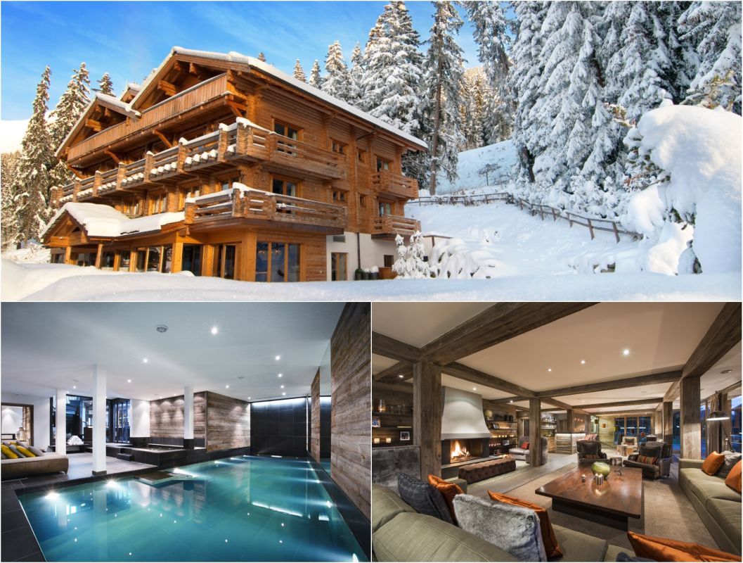 luxury chalet in Verbier, luxury chalets in Switzerland, Verbier chalet with a swimming pool, Verbier chalet with a games room