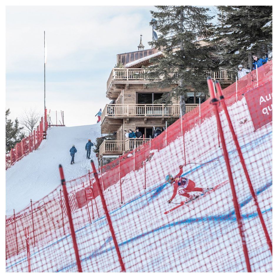 Kitzbuhel's Hahnenkamm Lodge with View of The Streif spectating Hahnenkamm race, watching Hahnenkamm race