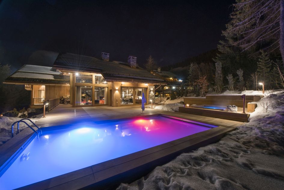 luxury chalet with a pool in Meribel, Meribel luxury ski chalet