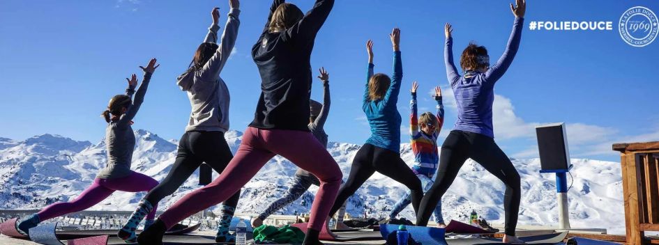 Yoga mindfulness, ski yoga, yoga in the Alps