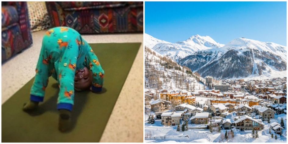 val d'isere, ski yoga , skiing, ski holiday