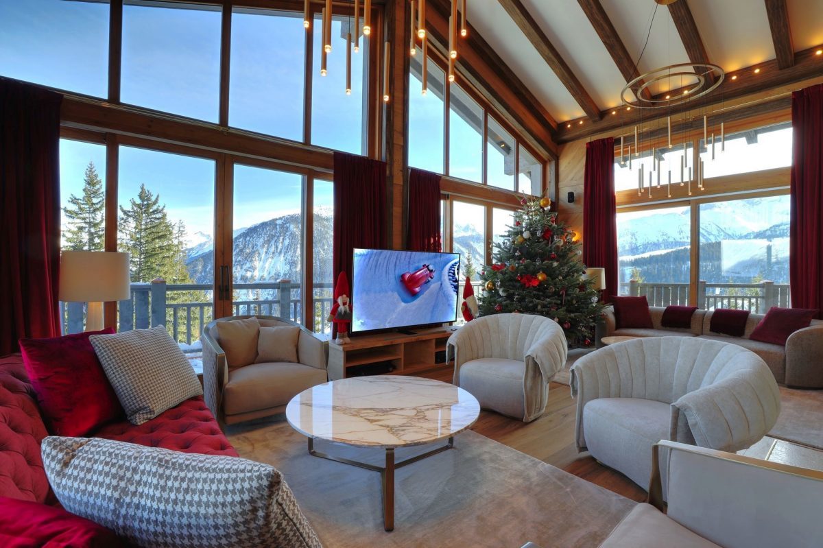 Chalet Aurore Living Space Chalet Aurore, Courchevel 1850, living spaces, beautiful views, luxury chalet