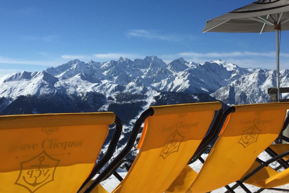 Deckchairs mountain, Ice Cube, Verbier