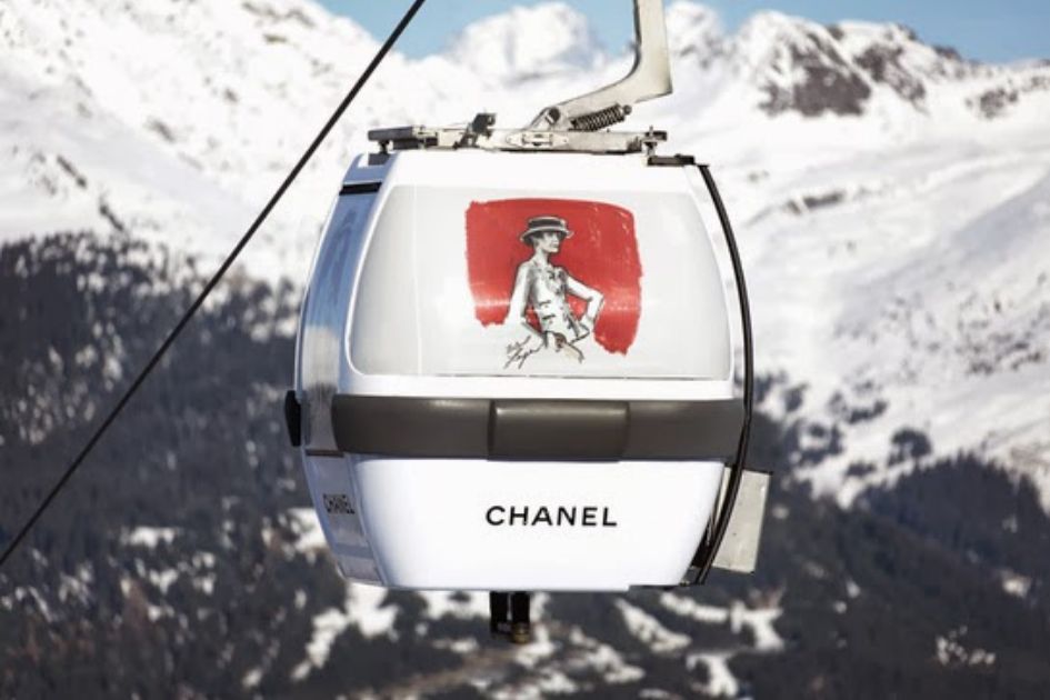 ultimate luxury ski holiday, chanel ski lift, luxury skiing, luxury lifestyle