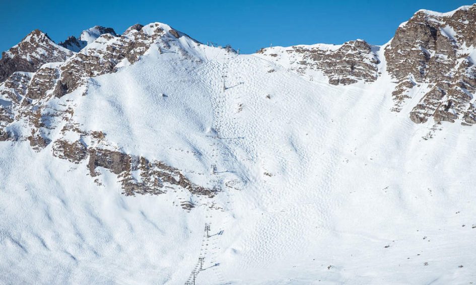 swiss wall, skiing the swiss wall. 