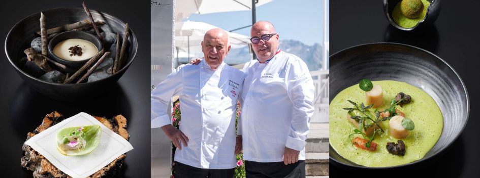 Head Chef Stéphane Buron runs Le Chabichou, a 2 Michelin star restaurant in Courchevel 1850, to offer guests a 5, 7 or 9 course gourmet dining experience on their luxury ski holiday.