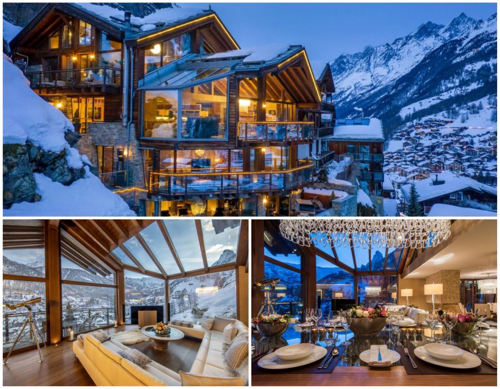 the world's best ski chalet, luxury ski chalet in Zermatt, Switzerland's best ski chalet, best ski chalet in Switzerland 