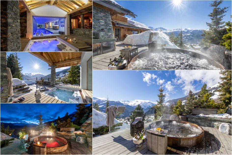 Cedar Hot Tub and Modern Jacuzzi, Luxury chalet hot tubs