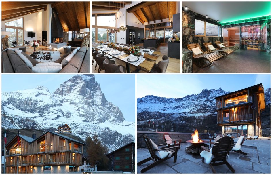 Multiple images of Chalet Blanc in Cervinia