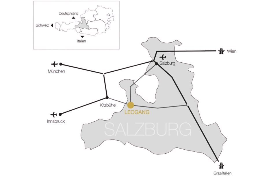 location of Leogang