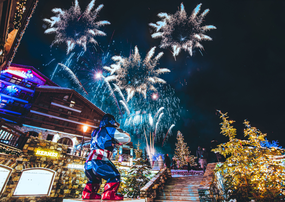 Luxury ski holiday in Courchevel 1850 with fireworks at Christmas and New Year 