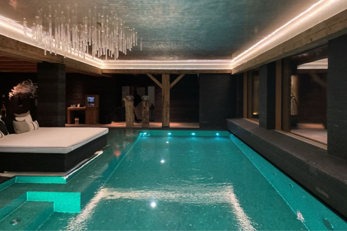 Chalet N is one of the top luxury chalets with a swimming pool in the Alps.