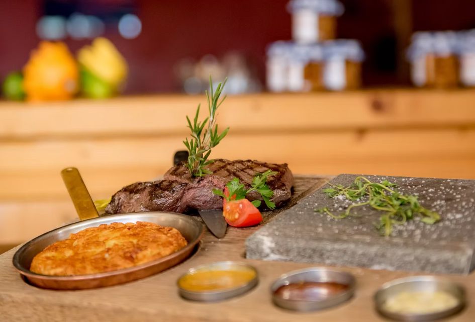 The famous rösti and steak at Le Carrefour, the oldest restaurant in Verbier